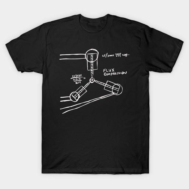 Flux Capacitor Drawing T-Shirt by RetroZest